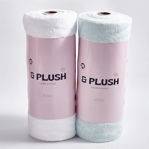 & PLUSH Microfiber Cleaning Cloth Roll by Plush-CleaningStudioUSA