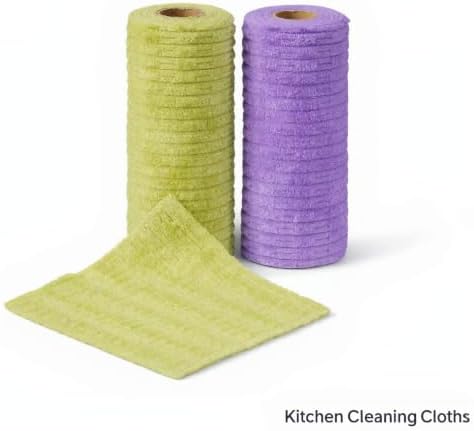 20PCS Cleaning Cloth, Reusable Wet & Dry Use Lint-Free Cleaning Rags 10"*10" - Image 2