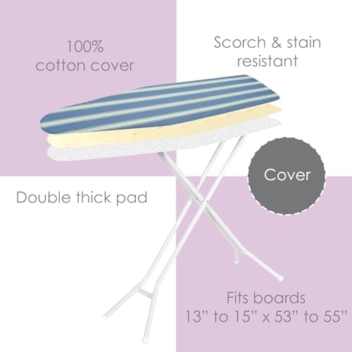 Ironing Board Cover and Pad, 100% Cotton - Image 4