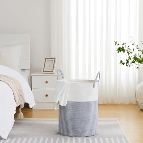 VIPOSCO 58L Tall Woven Laundry Basket Hamper - Image 4