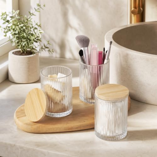 SheeChung 2 Pack Glass Apothecary Jar - Image 2