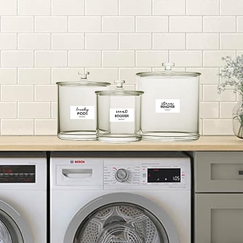 Minimalist Laundry Room Labels, Modern Cleaning Labels - Image 2