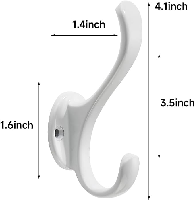 Coat Hooks 4Pack Hardware Towel Hooks - Image 2