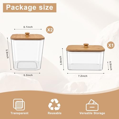 POLRAI 3 Pack Laundry Pod Containers and Dryer Sheet Holder, Laundry Room - Image 3