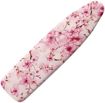 Pink Cherry Blosssom Ironing Board Cover and Pad Soft Fabric Cover by Darisoco