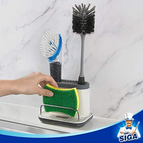 MR.SIGA Sink Caddy, Kitchen Sink Organizer Sponge Holder - Image 3