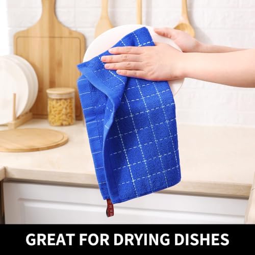 Homaxy 100% Cotton Terry Kitchen Dish Cloths, 12 Pack - Image 4