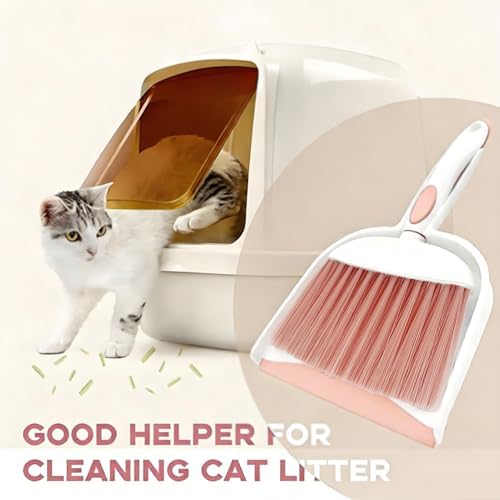 Broom Dustpan Brush Small Dust pan: Small Broom and Dustpan Set Mini Dust pan - Image 3