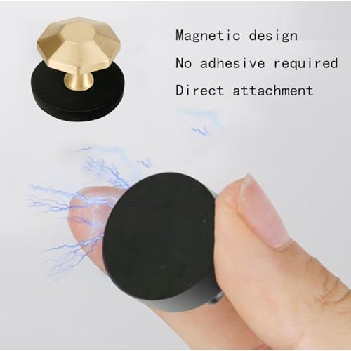 2 Pcs Brass Octagon Magnet Hooks - Image 2