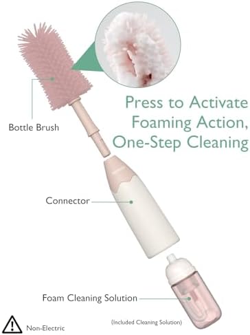 Momcozy Baby Bottle Brush Kit, Push-Press Foam Design - Image 2