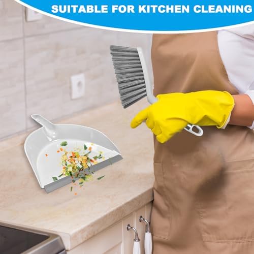 Small Broom with Dustpan Combo Set Mini Broom and Brush Set Hand Sweeper - Image 3