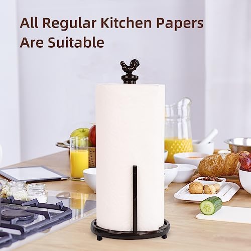 Cast Iron Rooster Paper Towel Holder - Image 5