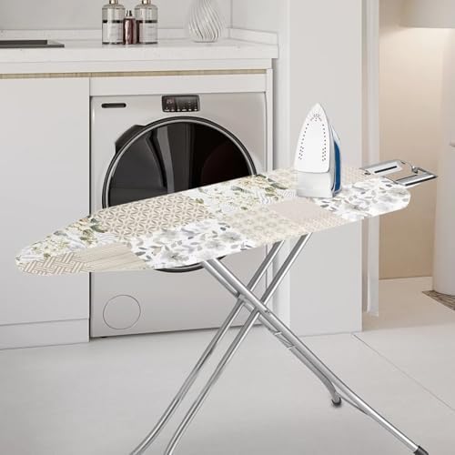Retro Flower Plaid Ironing Board Cover Fits Standard Size Elasticized Edges - Image 2