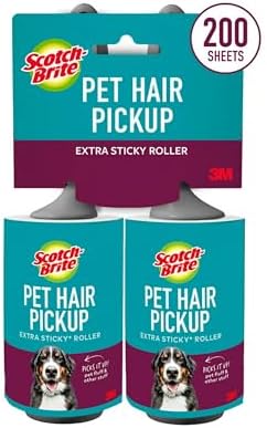 Scotch-Brite Pet Hair Extra Sticky Lint Roller, 200 Sheets Total, 2 Pack by Unknown