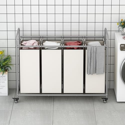 LINZINAR 4 Section Laundry Hamper - Image 3