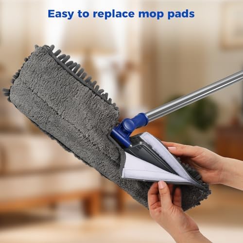 Masthome 2-Sided Microfiber Mop, Flip Flat Mop - Image 6