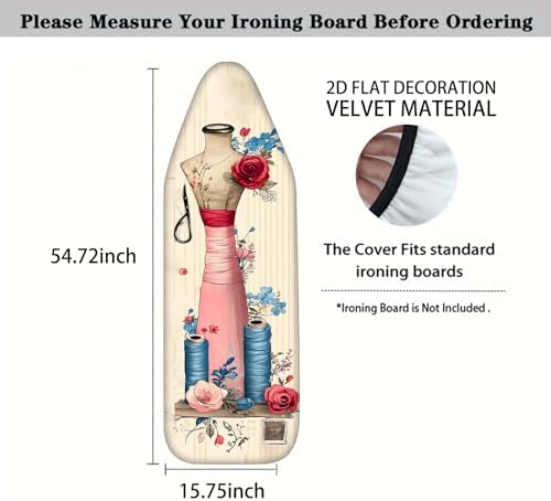 Nuxovilar Sewing Mannequin Ironing Board Cover 15x54 Inches Polyester - Image 4