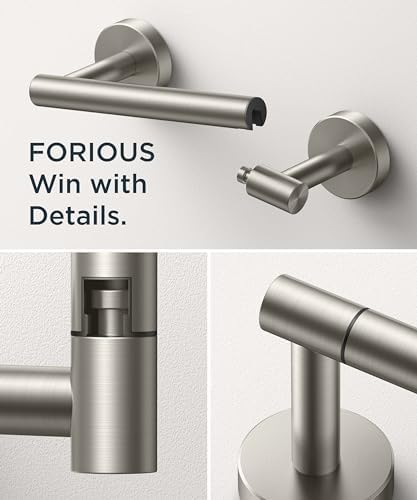FORIOUS Commercial Toilet Paper Holder Wall Mount Bathroom Tissue Holder - Image 5