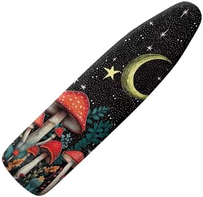 Moon Mushroom Ironing Board Cover and Pad Soft Ironing Board Cover, Non Stick by Hinthetall