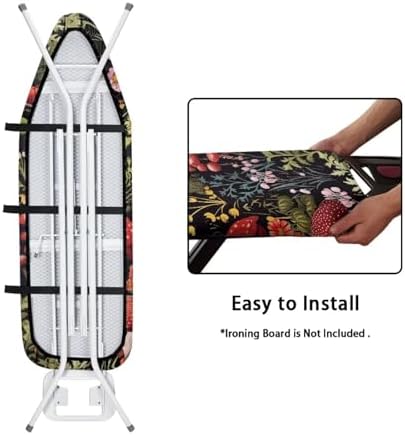 Mushroom Flower Shrub Ironing Board Cover Washable Iron Protector Cover Dust - Image 4