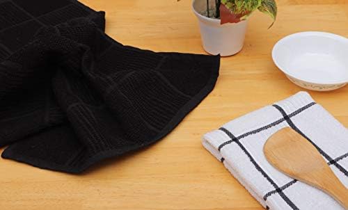 AMOUR INFINI Kitchen Towels Pack of 4, Terry Cotton Dish Towels, Ultra Absorbent - Image 6