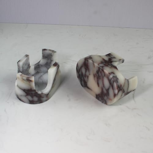 Nawgnail Natural Travertine Marble 2-Slot Sponge Holder - Image 4