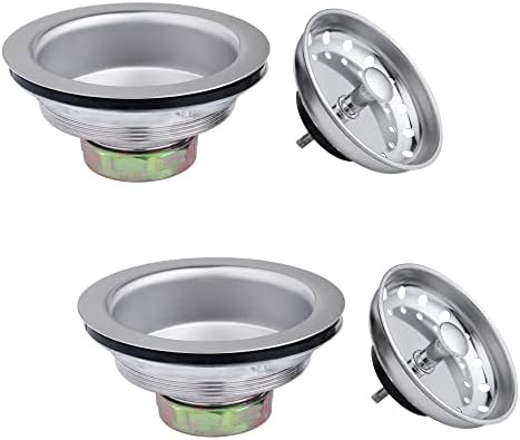 Artiwell 2-Pack Kitchen Sink Basket Strainer and Stopper, 3-1/2” Kitchen Drain - Image 2