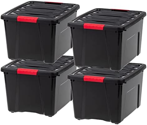 IRIS USA 4-Pack 40 Quart Storage Bins by IRISUSA