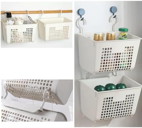 3PCS Plastic Hanging Baskets for Shower, Hanging Basket Organizer - Image 4