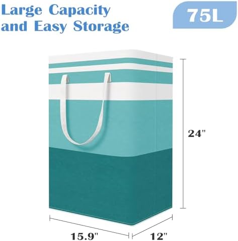 BlissTotes 3-Pack Laundry Basket, Collapsible Laundry Hamper - Image 2
