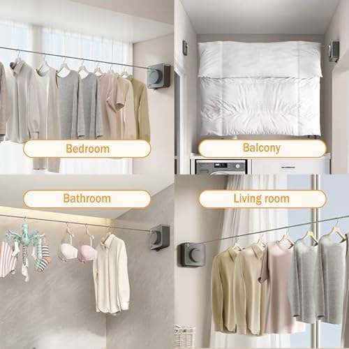Retractable Clothes Line Outdoors Indoor, Retractable Clothesline Outdoor - Image 6