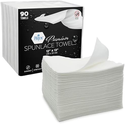 MED PRIDE Premium Spunlace Towels 12x13 in, Latex-Free, 90 Ct by MEDPRIDE