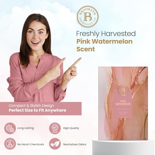 Brooklyn Fragrance Co. Marble Sachet Bags – Pink Watermelon Scented Pouches – - Image 2