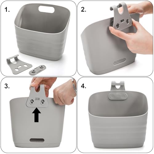 Noamus 6 Pack Plastic Hanging Basket - Image 3