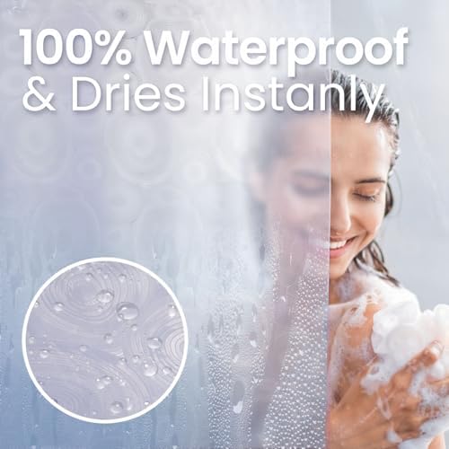 LiBa PEVA Shower Curtain Liner - 8G Waterproof Shower Liner - Image 5