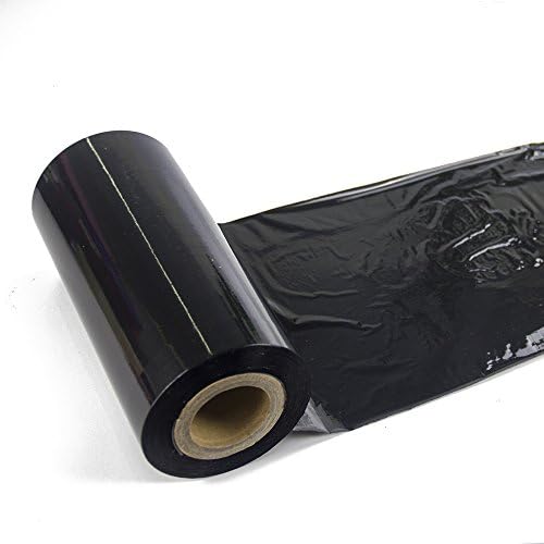 Black Plastic Stretch Wrap Film 9”×1000ft 80 Gauge Storage Industrial - Image 2