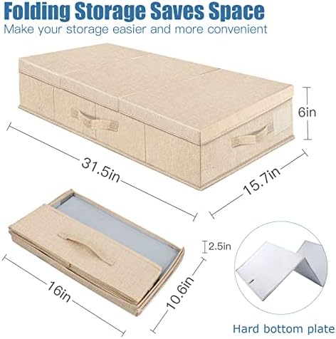 Supowin 2Pack Large Underbed Storage Containers Bin - Image 2