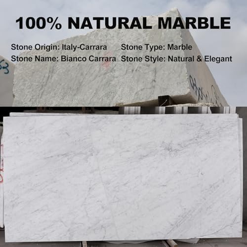 Koville Italian Marble Paper Towel Holder Countertop, Carrara Stone Paper Towel - Image 4