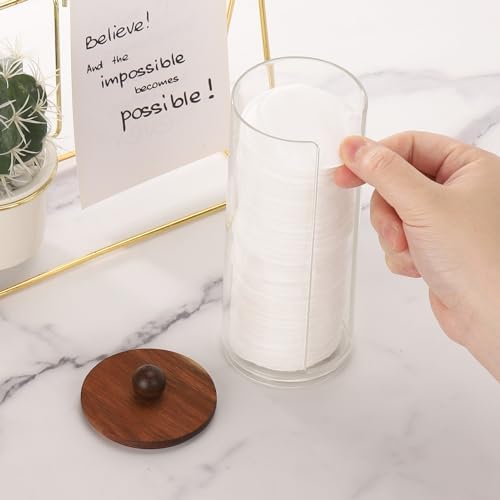 Tecbeauty Cotton Pads Holder Makeup Removers Organizer Bathroom Storage Cotton - Image 4