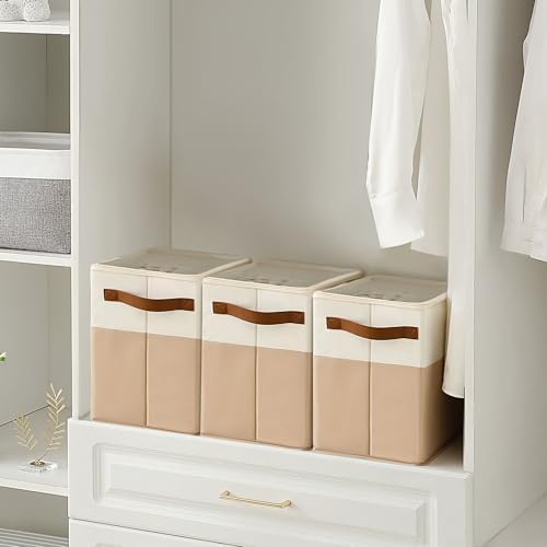 Varhomax Shoe Organizer Box for Closet, Small Fabric Shoe Storage Bin - Image 2