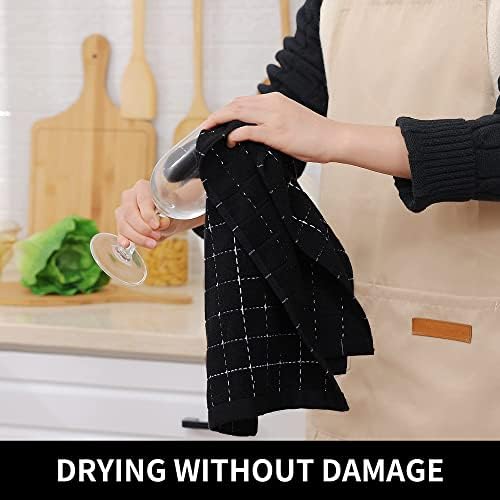 Homaxy 100% Cotton Terry Kitchen Towels, 6 Pack - Image 4