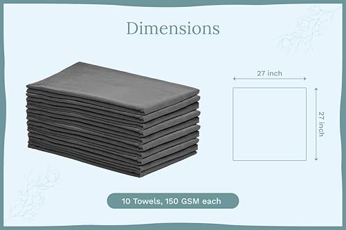 Organic Cotton Gray Tea Towels - Image 4