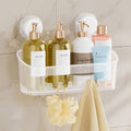 TAILI Shower Caddy Suction Cup Bathroom Organizer Shelf Frosted Clear by TAILI