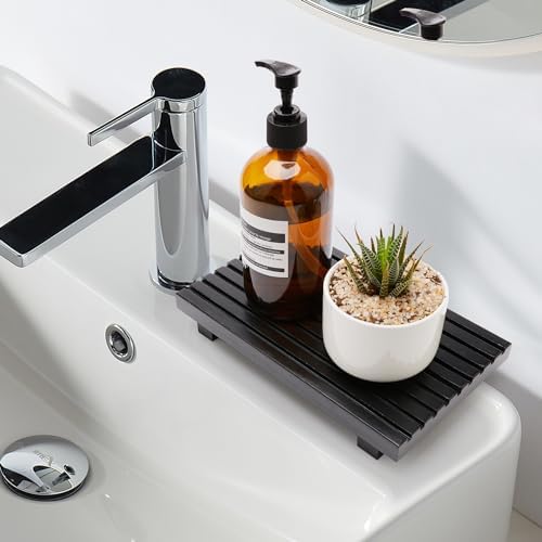 Bathroom Counter Trays Organizer Wooden Display Pedestal Kitchen Soap Dish - Image 6