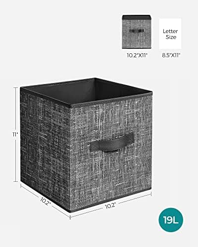 SONGMICS Storage Cubes, 11-Inch Foldable Closet Organizers - Image 4