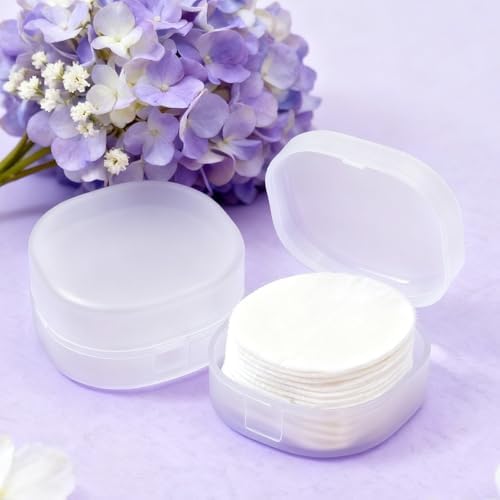2 Pcs Portable Cotton Round Holder, Lightweight Cotton Round Dispenser - Image 3