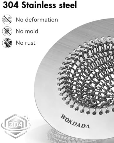 WOKDADA Reversible Kitchen Sink Drain Strainer, Anti-Clog Flat Edge Design - Image 6