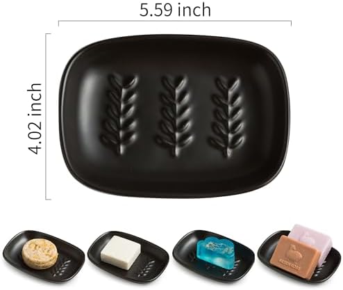 Miamolo Soap Dish for Bathroom, Bar Soap Holder for Shampoo Bars - Image 6