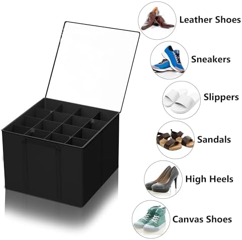 SUOCO 2 Pack Shoe Organizer for Closet, Fits up to 32 Pairs, Small Space Shoe - Image 6