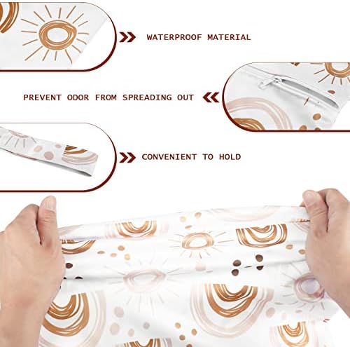 Shappy 2 Pack Wet Dry Bag Travel Laundry Waterproof, Bee Style - Image 3